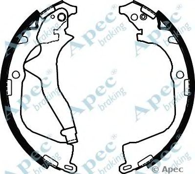 APEC BRAKING shu806 -  Комплект тормозных колодок